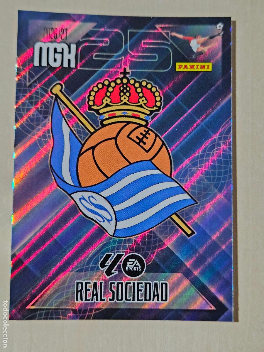 Cromos de Futebol: CROMO N&ordm; 307 ESCUDO - MEGACRACKS 2026 27 - REAL SOCIEDAD