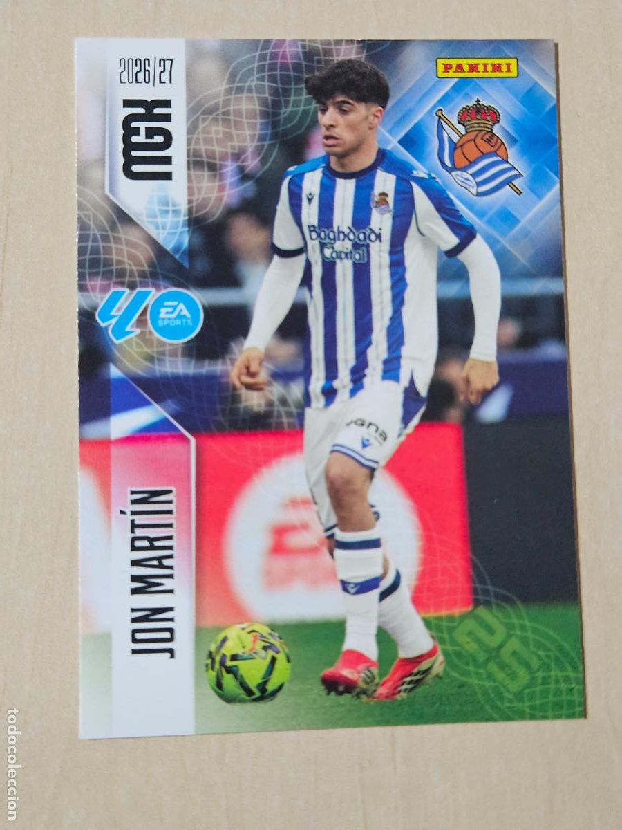 Figurine di Calcio: CROMO N&ordm; 311 JON MARTIN - MEGACRACKS 2026 27 - REAL SOCIEDAD