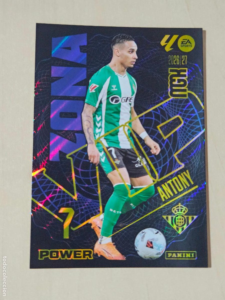 Cromos de f&uacute;tbol: CROMO N&ordm; 388 ANTONY - MEGACRACKS 2025 26 - ZONA VIP POWER