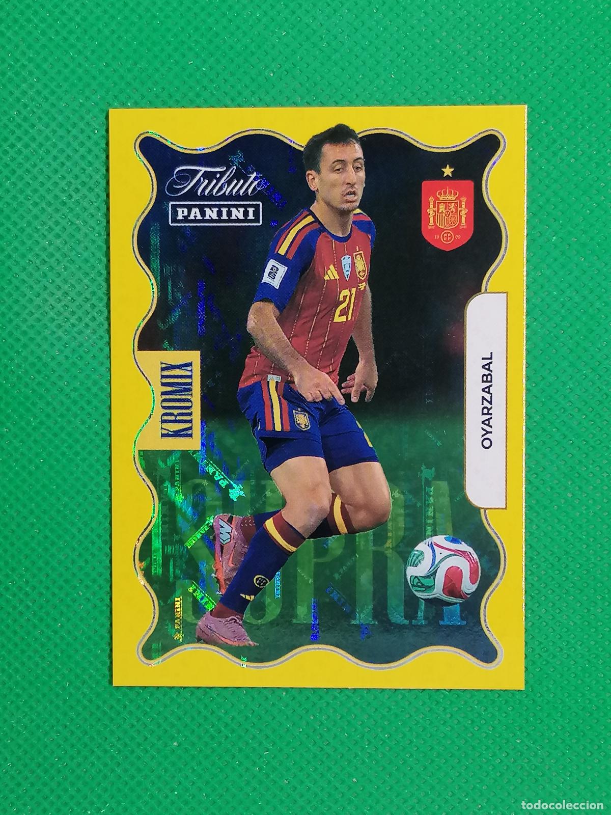 Cromos de f&uacute;tbol: KO80 OYARZABAL KROMIX SUPRA GOLD ORO ⚽PANINI TRIBUTO SELECCION ESPA&Ntilde;OLA ESPA&Ntilde;A CARD 26 2026⚽