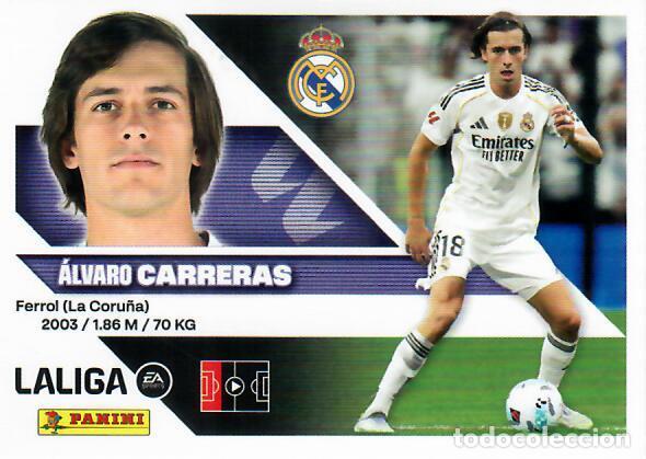 Cromos de f&uacute;tbol: CROMO PANINI LIGA ESTE 26 27 - N&ordm; 10 A - CARRERAS - REAL MADRID