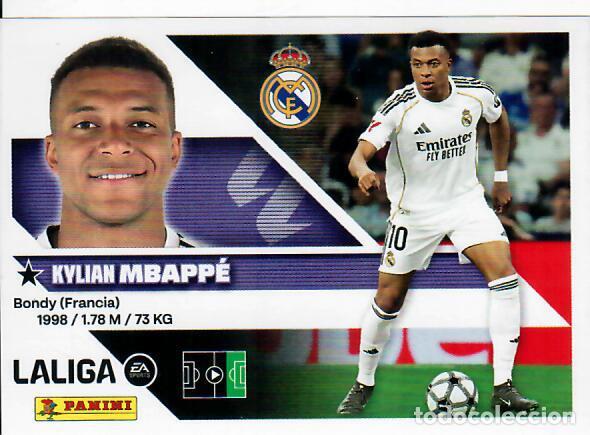 Fu&szlig;ball-Sticker: CROMO PANINI LIGA ESTE 26 27 - N&ordm; 20 - MBAPP&Eacute; - REAL MADRID