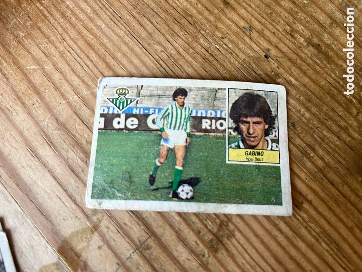 Figurine di Calcio: CROMO SIN PEGAR NUNCA PEGADO ALBUM LIGA ESTE 84 85 1984 1985 REAL BETIS GABINO