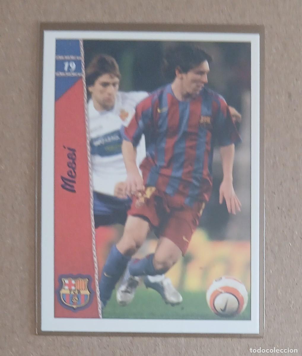 Figurine di Calcio: CROMO n&ordm; 19 MESSI BARCELONA MUNDICROMO 2006-2007 Nuevo de sobre.