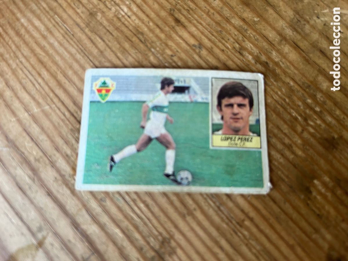 Cromos de f&uacute;tbol: CROMO SIN PEGAR NUNCA PEGADO ALBUM LIGA ESTE 84 85 1984 1985 ELCHE LOPEZ PEREZ