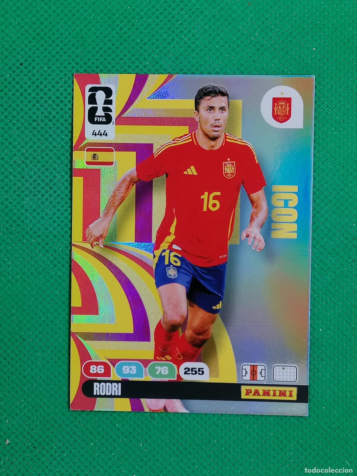 Cromos de Futebol: 444 RODRI ESPA&Ntilde;A ICON ⚽ PANINI ADRENALYN FIFA WORLD CUP 26 2026 ⚽
