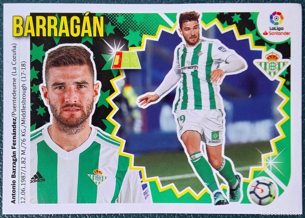 Figurine di Calcio: 3 BARRAGAN REAL BETIS CROMOS ALBUM EDICIONES ESTE 2018 2019 18 19