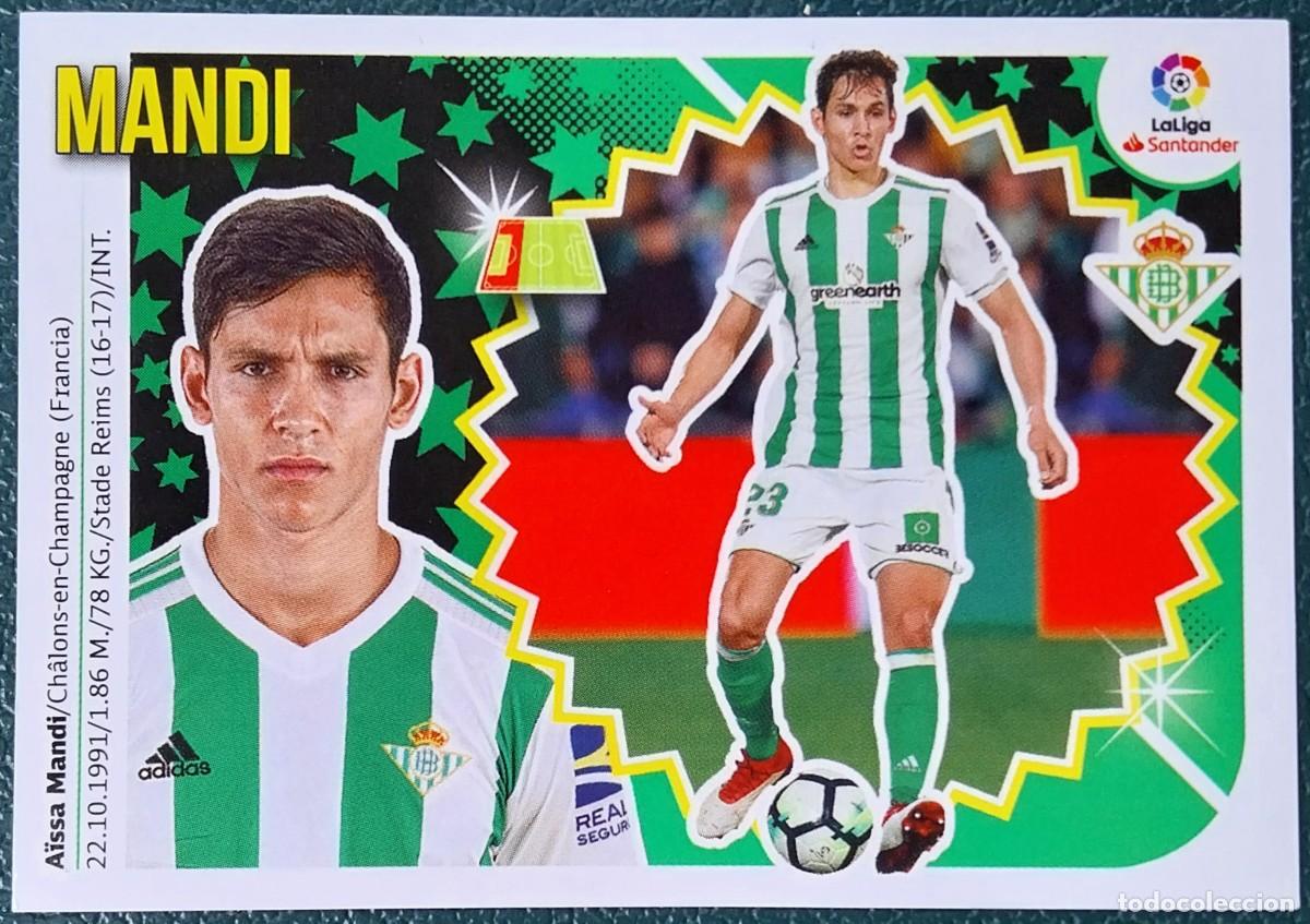 Figurine di Calcio: 5 MANDI REAL BETIS CROMOS ALBUM EDICIONES ESTE 2018 2019 18 19