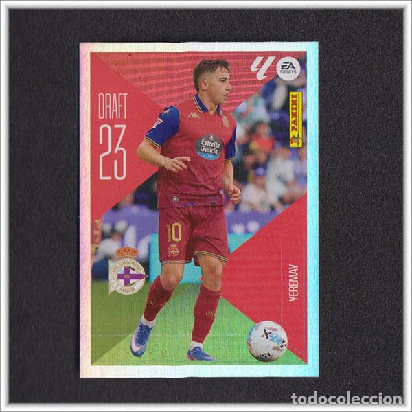 Cromos de f&uacute;tbol: LIGA ESTE 2026 2027 26 27 PANINI YEREMAY 23 DRAFT 23 DEPORTIVO CORU&Ntilde;A ALBUM COLECCI&Oacute;N 1&ordf; EDICI&Oacute;N