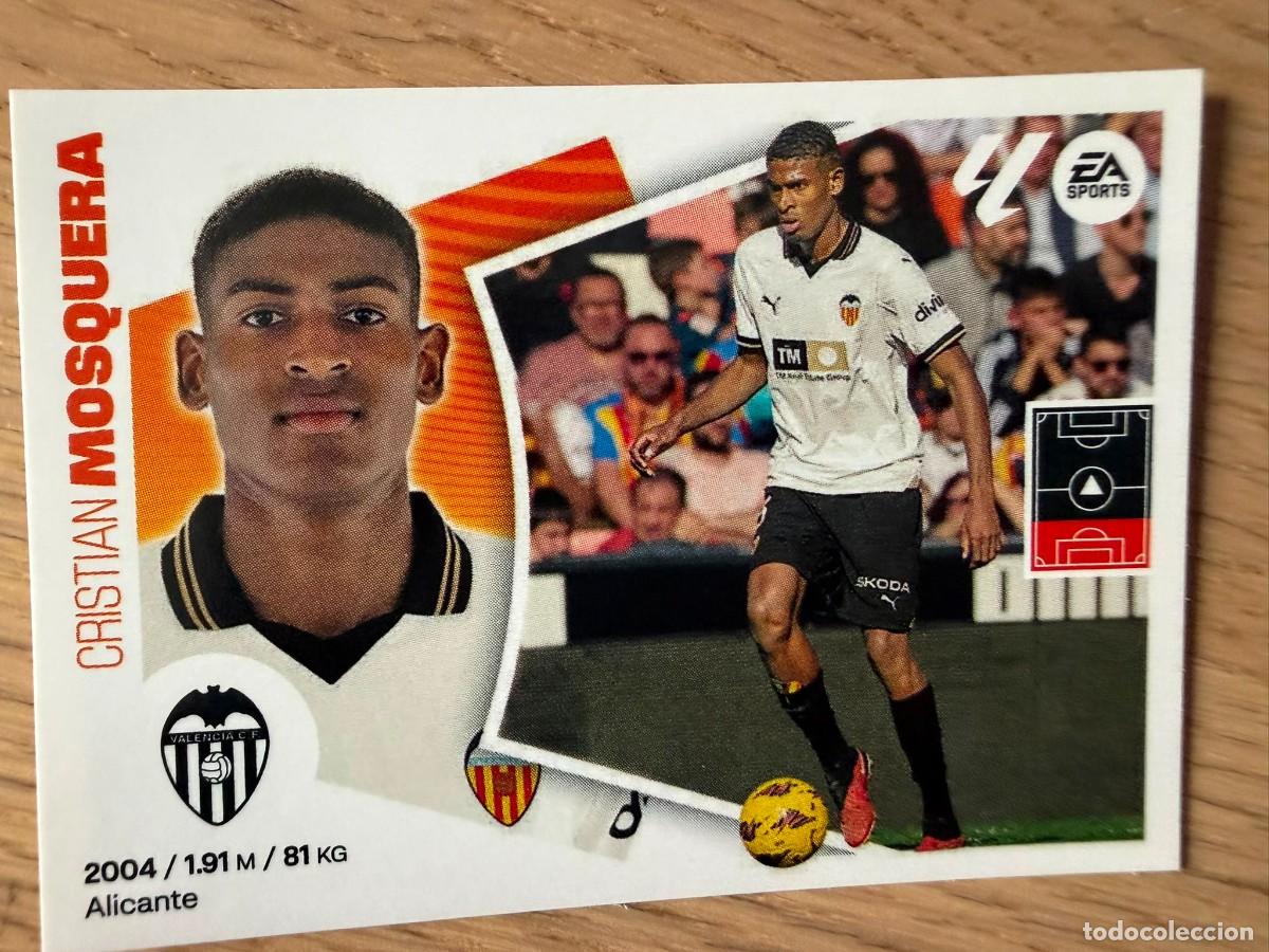 Cromos de f&uacute;tbol: 9A 9 A MOSQUERA VALENCIA 24 25 2024 2025 LIGA EA SPORTS COLECCIONES ESTE SIN PEGAR STICKER