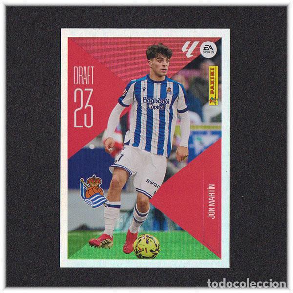 Cromos de f&uacute;tbol: LIGA ESTE 2026 2027 26 27 PANINI JON MART&Iacute;N 13 DRAFT 23 REAL SOCIEDAD ALBUM COLECCI&Oacute;N 1&ordf; EDICI&Oacute;N