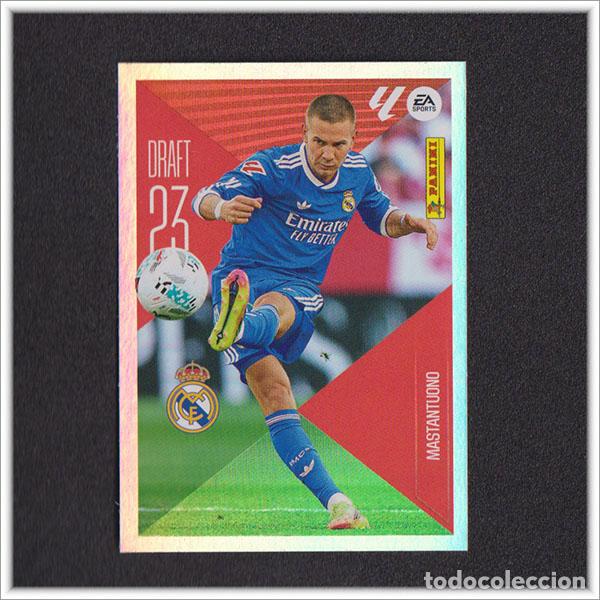 Cromos de f&uacute;tbol: LIGA ESTE 2026 2027 26 27 PANINI MASTANTUONO 16 DRAFT 23 REAL MADRID ALBUM COLECCI&Oacute;N 1&ordf; EDICI&Oacute;N