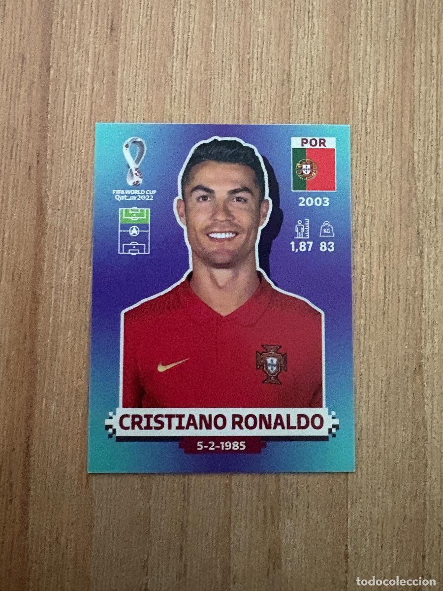 Cartes &agrave; collectionner de Football: 28. CROMO STICKER PANINI QATAR WORLD CUP 2022 POR 18 CRISTIANO RONALDO