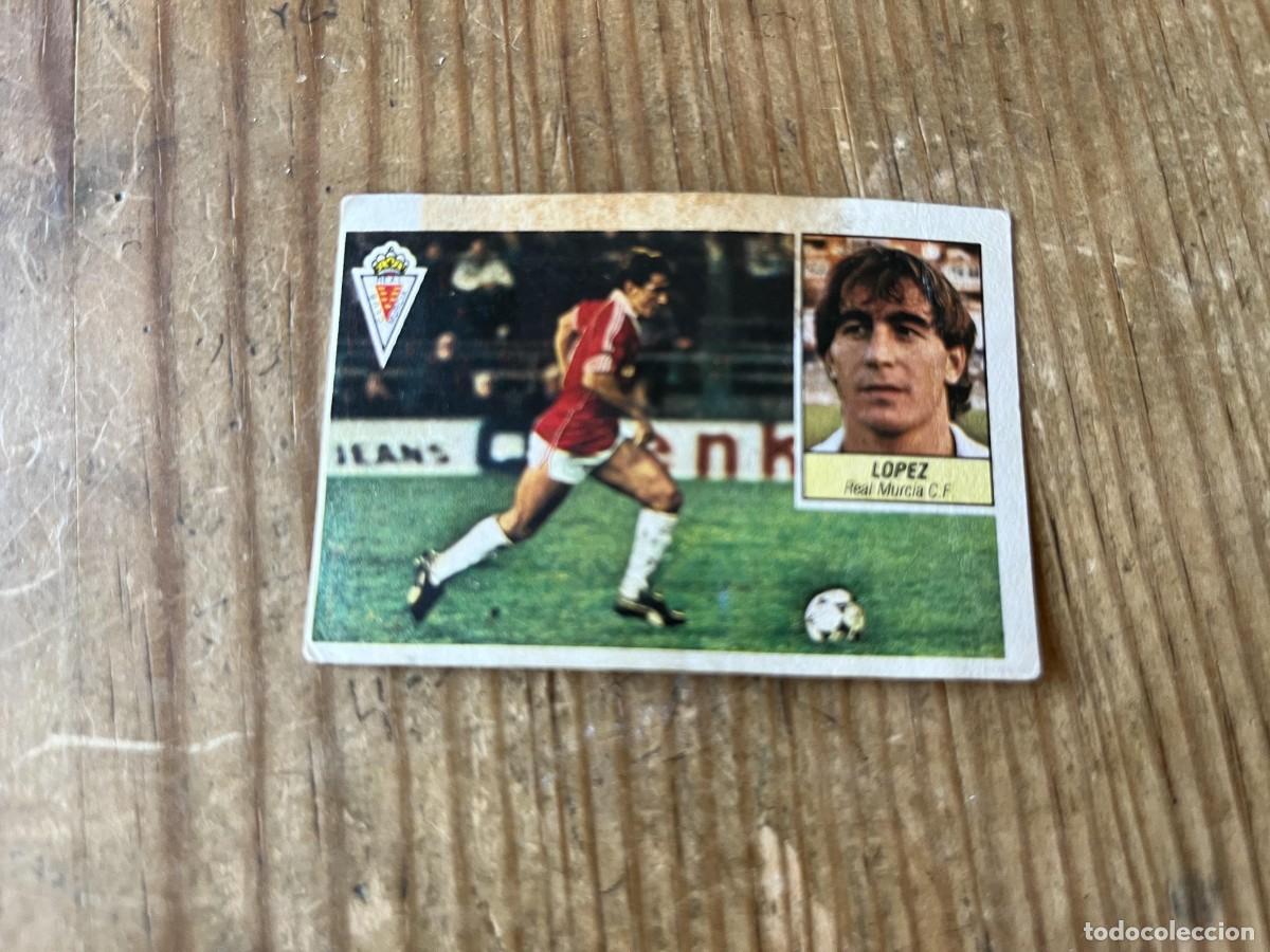 Cromos de f&uacute;tbol: CROMO SIN PEGAR NUNCA PEGADO ALBUM LIGA ESTE 84 85 1984 1985 REAL MURCIA LOPEZ