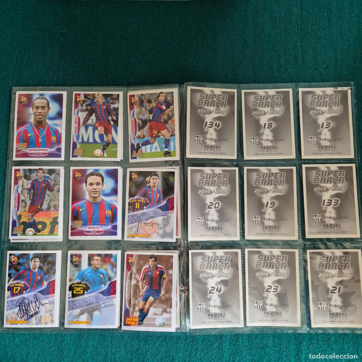 Cromos de f&uacute;tbol: 27 cromos super barca 2005 2006 - Foto 2