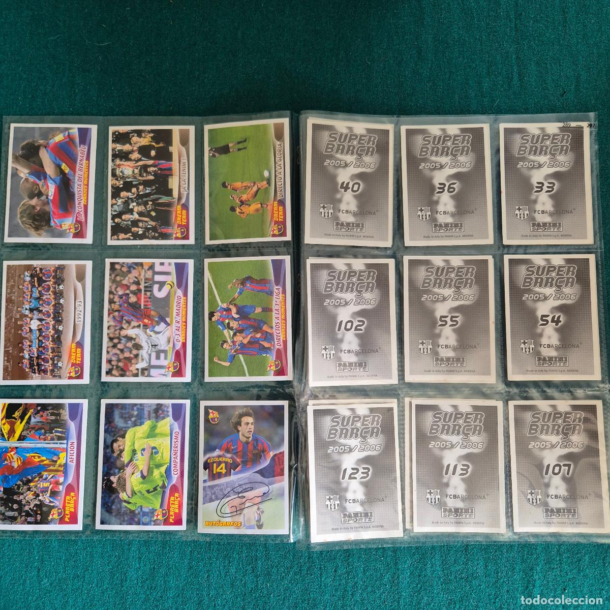 Cromos de f&uacute;tbol: 27 cromos super barca 2005 2006 - Foto 3