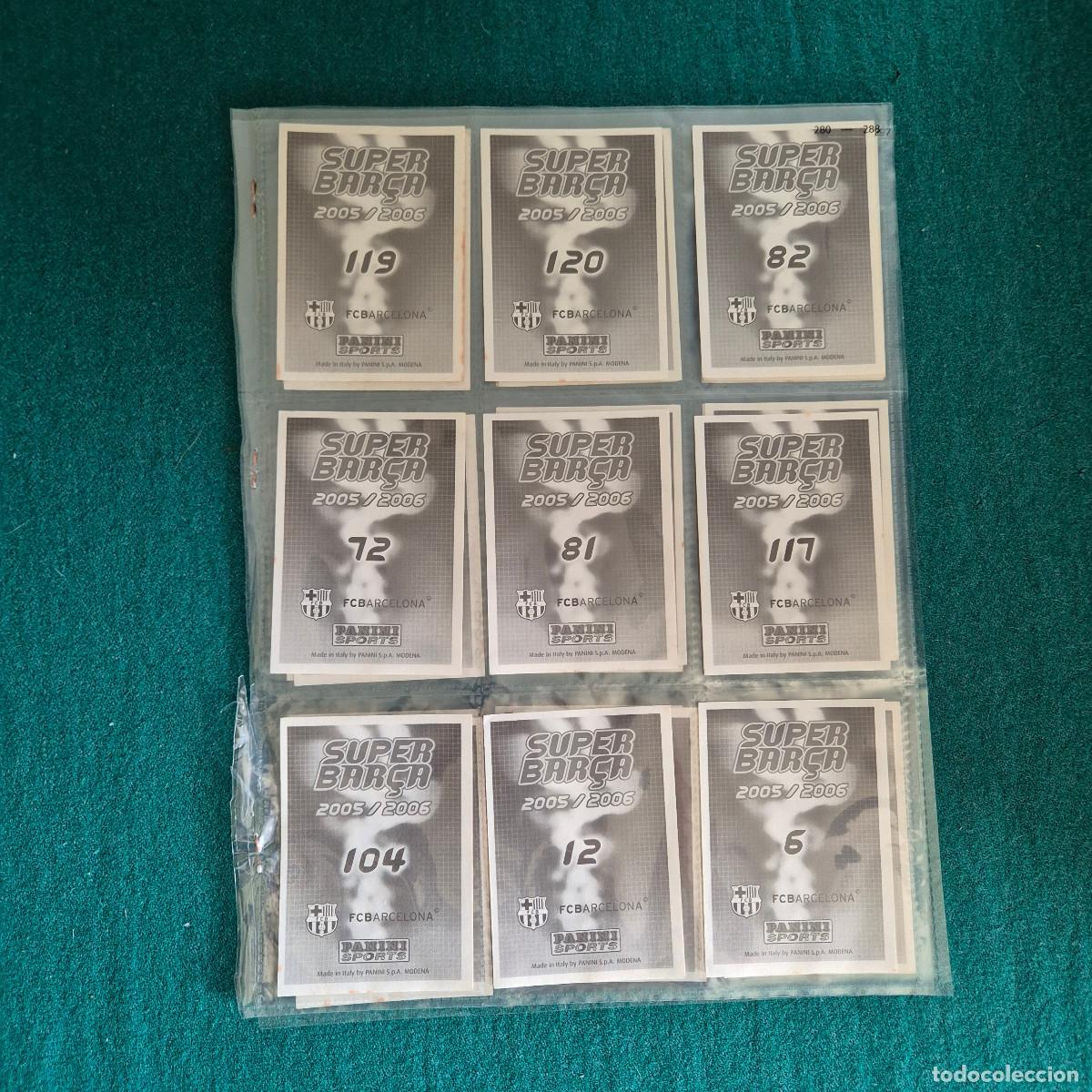 Cromos de f&uacute;tbol: 27 cromos super barca 2005 2006 - Foto 4