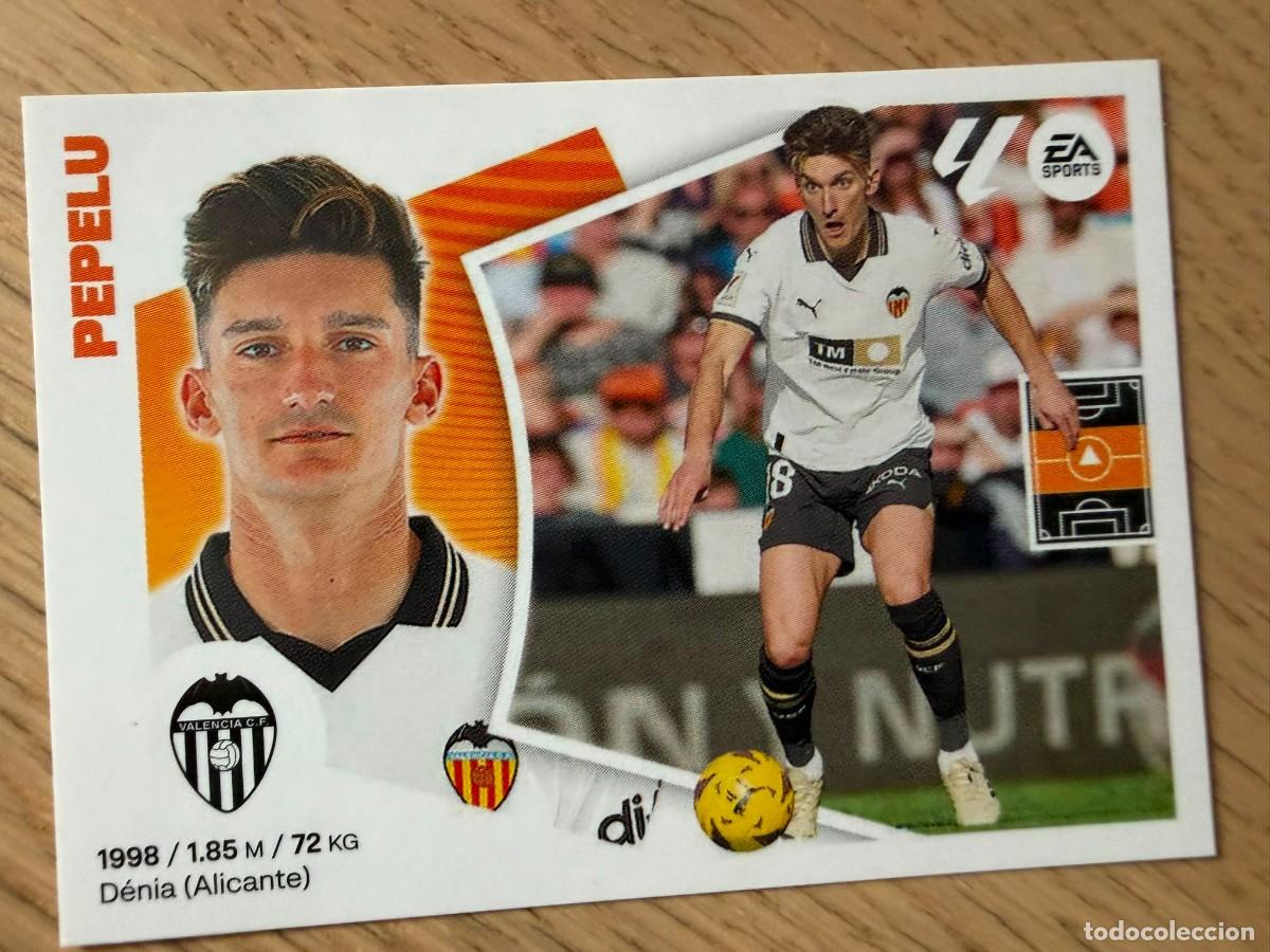 Cromos de f&uacute;tbol: 12 PEPELU VALENCIA 24 25 2024 2025 LIGA EA SPORTS COLECCIONES ESTE SIN PEGAR STICKER