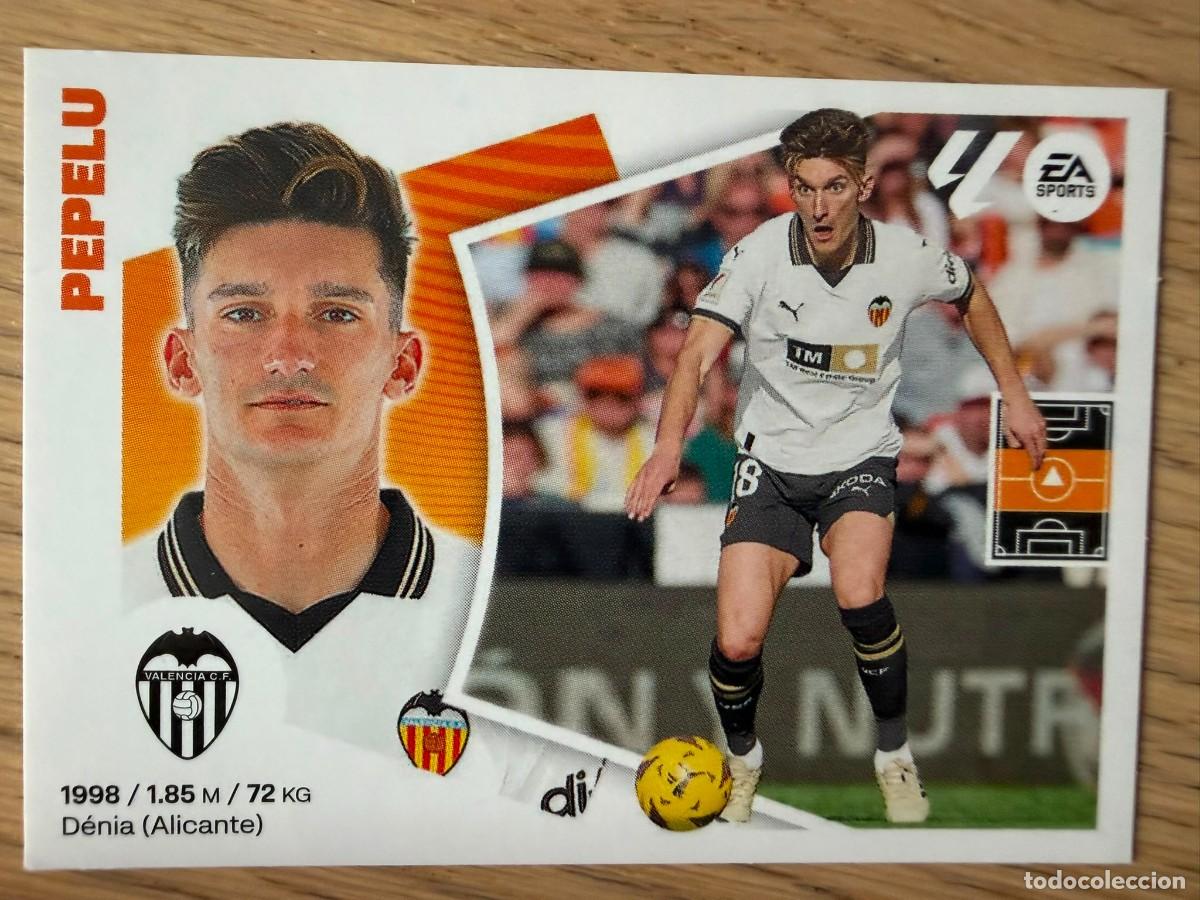 Cromos de f&uacute;tbol: 12 PEPELU VALENCIA 24 25 2024 2025 LIGA EA SPORTS COLECCIONES ESTE SIN PEGAR STICKER
