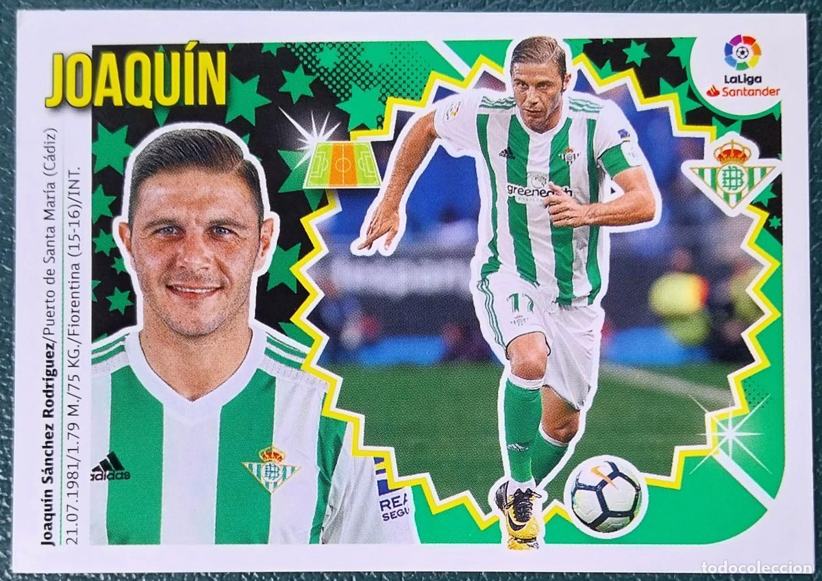 Cromos de f&uacute;tbol: 13 JOAQUIN REAL BETIS CROMOS ALBUM EDICIONES ESTE 2018 2019 18 19