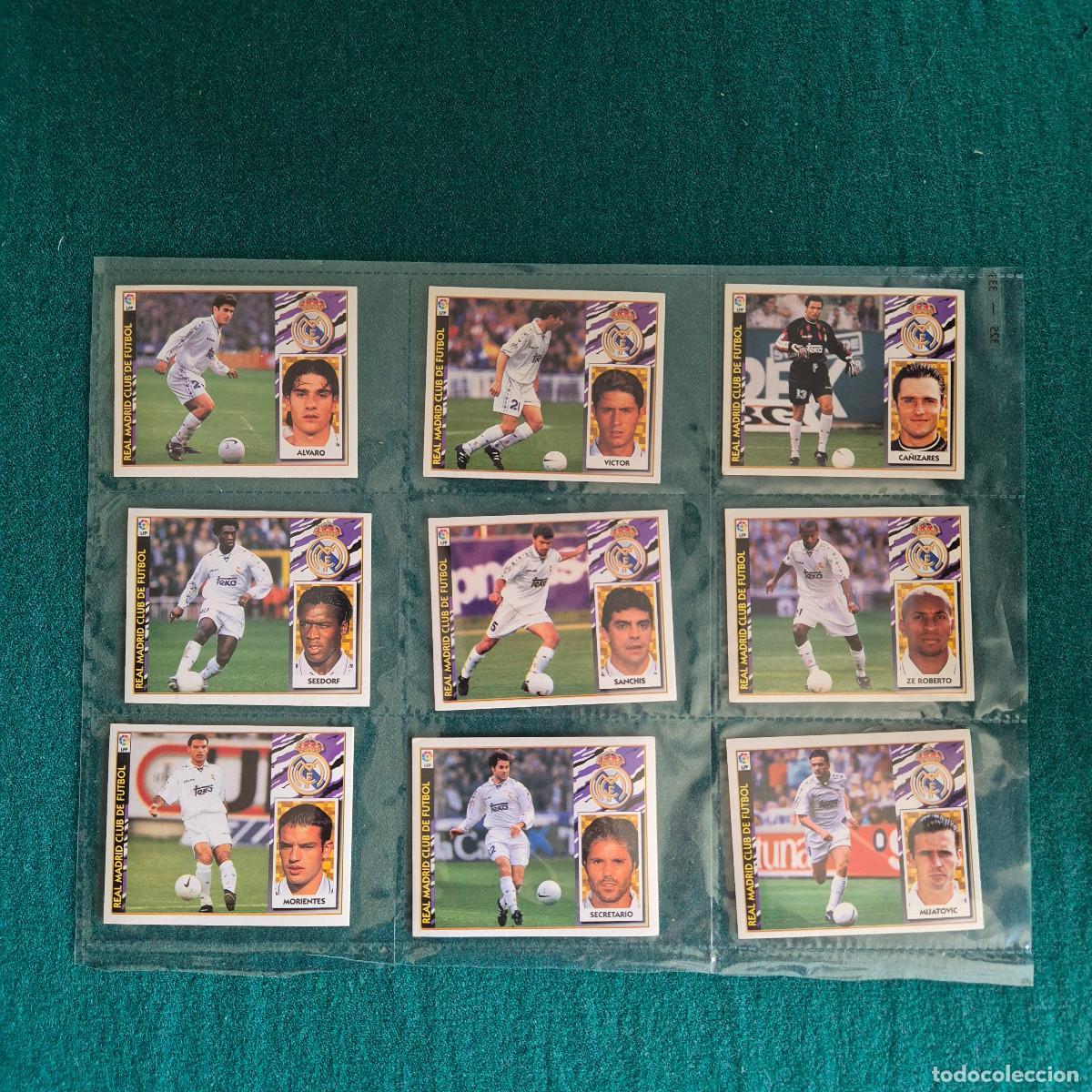 Cromos de f&uacute;tbol: 9 cromos liga este 1997 1998 MADRID