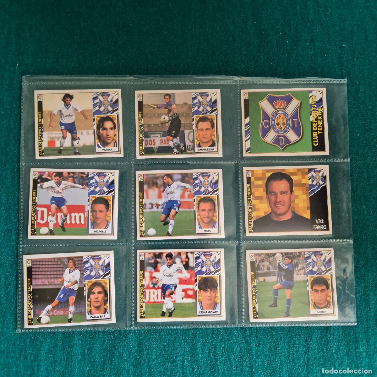 Cromos de f&uacute;tbol: 9 cromos liga este 1997 1998 TENERIFE