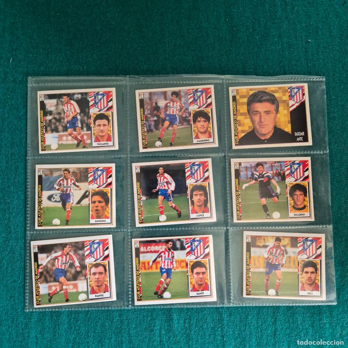 Cromos de Futebol: 9 cromos liga este 1997 1998 ATLETICO DE MADRID