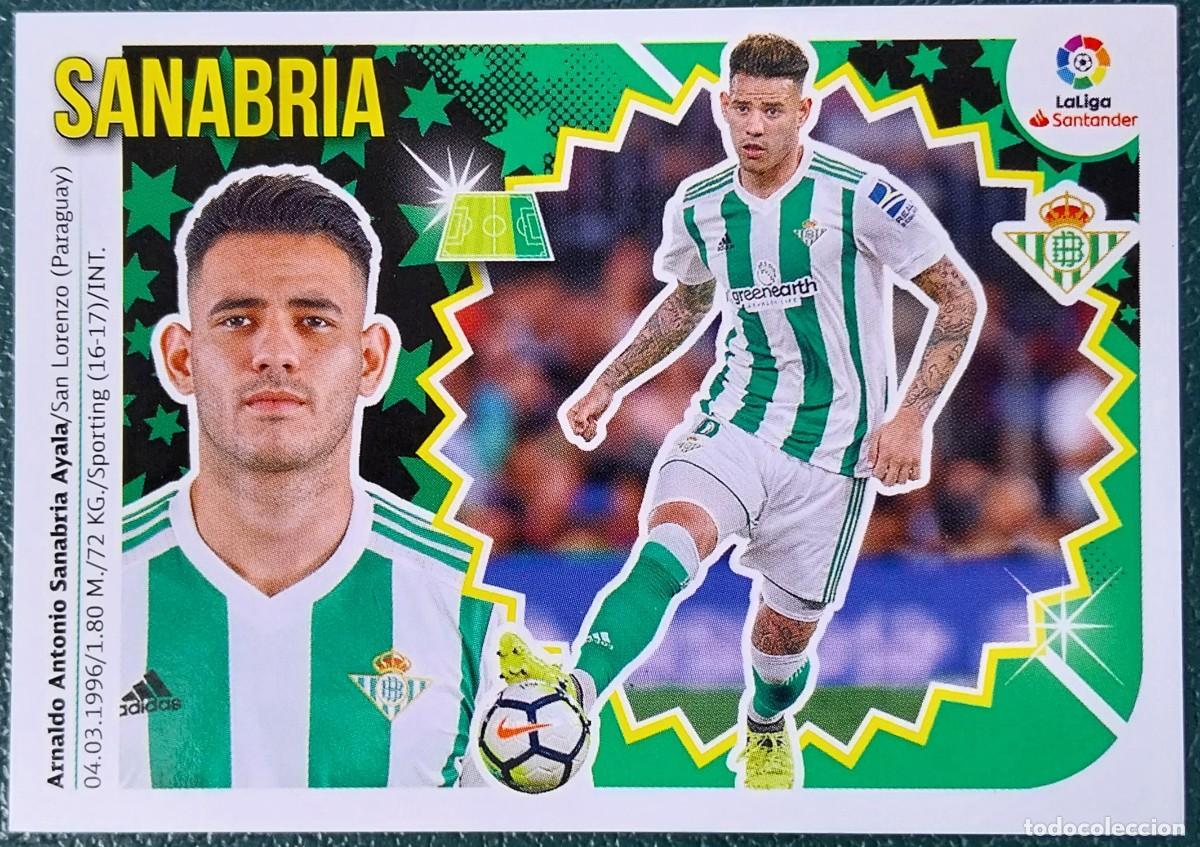 Fu&szlig;ball-Sticker: 15B / 15 B SANABRIA REAL BETIS CROMOS ALBUM EDICIONES ESTE 2018 2019 18 19