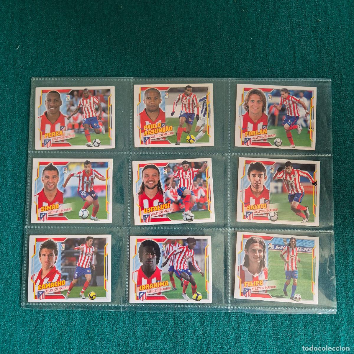 Cromos de Futebol: 9 cromos liga este ATLETICO DE MADRID 2010 2011