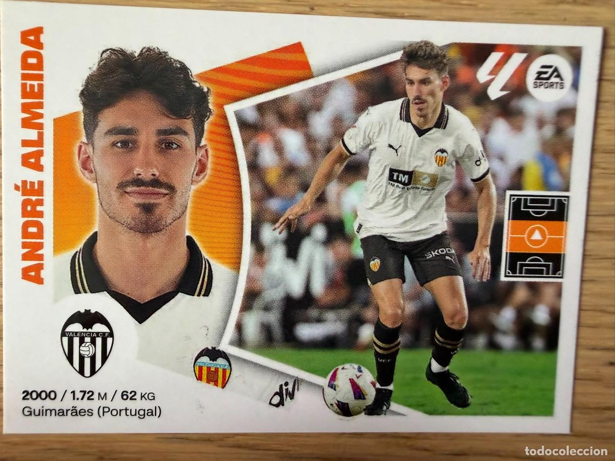 Cromos de f&uacute;tbol: 14 ANDRE ALMEIDA VALENCIA 24 25 2024 2025 LIGA EA SPORTS COLECCIONES ESTE SIN PEGAR STICKER