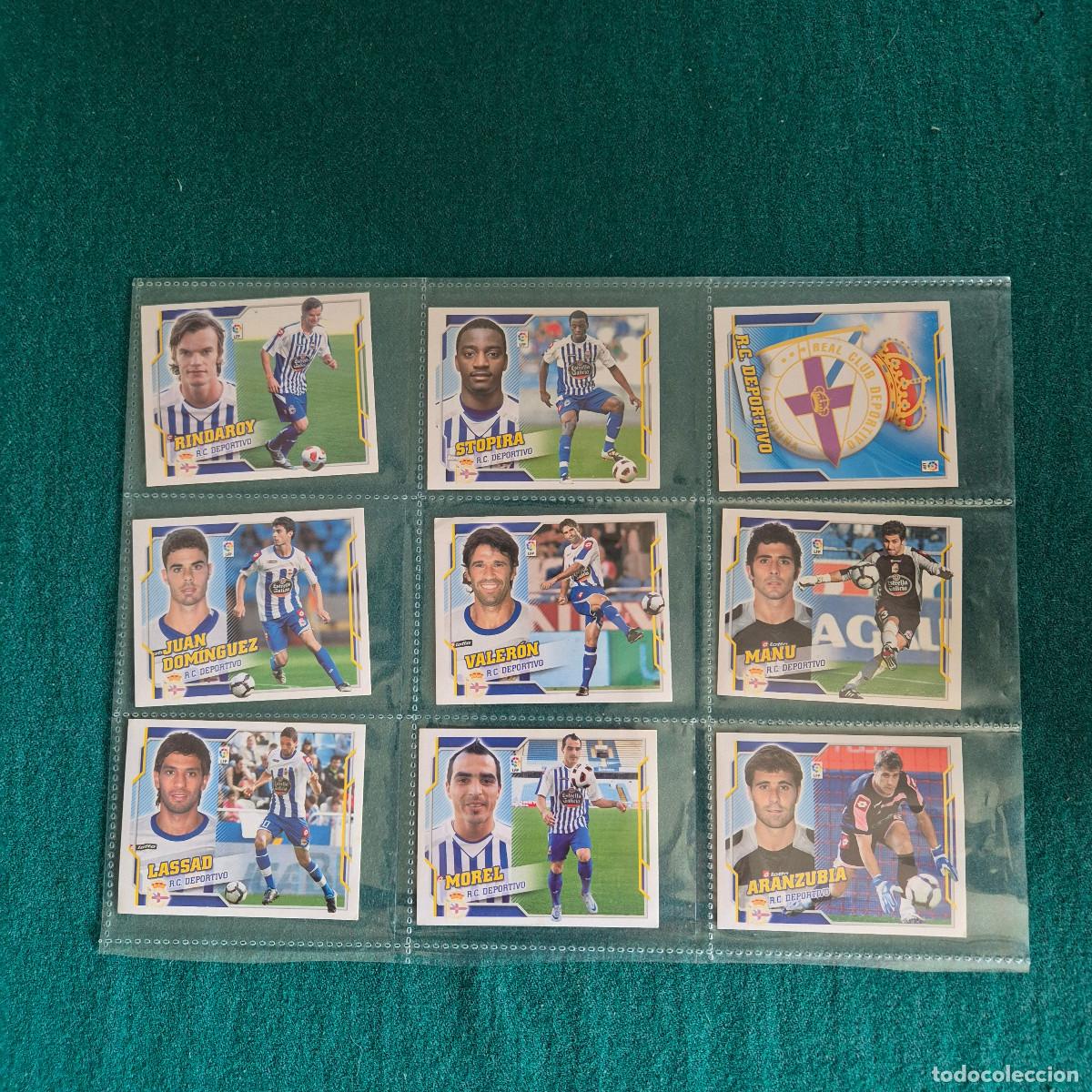 Football Stickers: 9 cromos liga este DEPORTIVO LA CORU&Ntilde;A 2010 2011