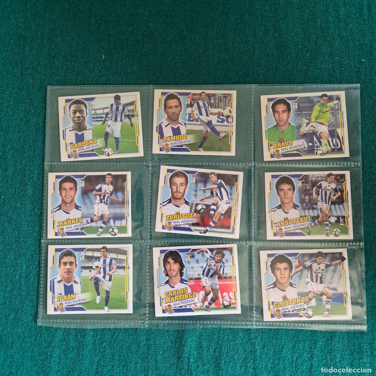 Cromos de f&uacute;tbol: 9 cromos liga este REAL SOCIEDAD 2010 2011