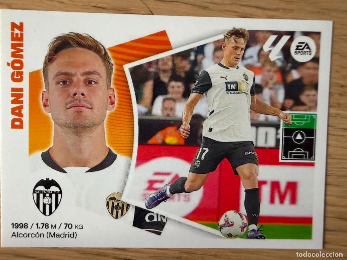Cromos de f&uacute;tbol: 15 DANI GOMEZ VALENCIA 24 25 2024 2025 LIGA EA SPORTS COLECCIONES ESTE SIN PEGAR STICKER