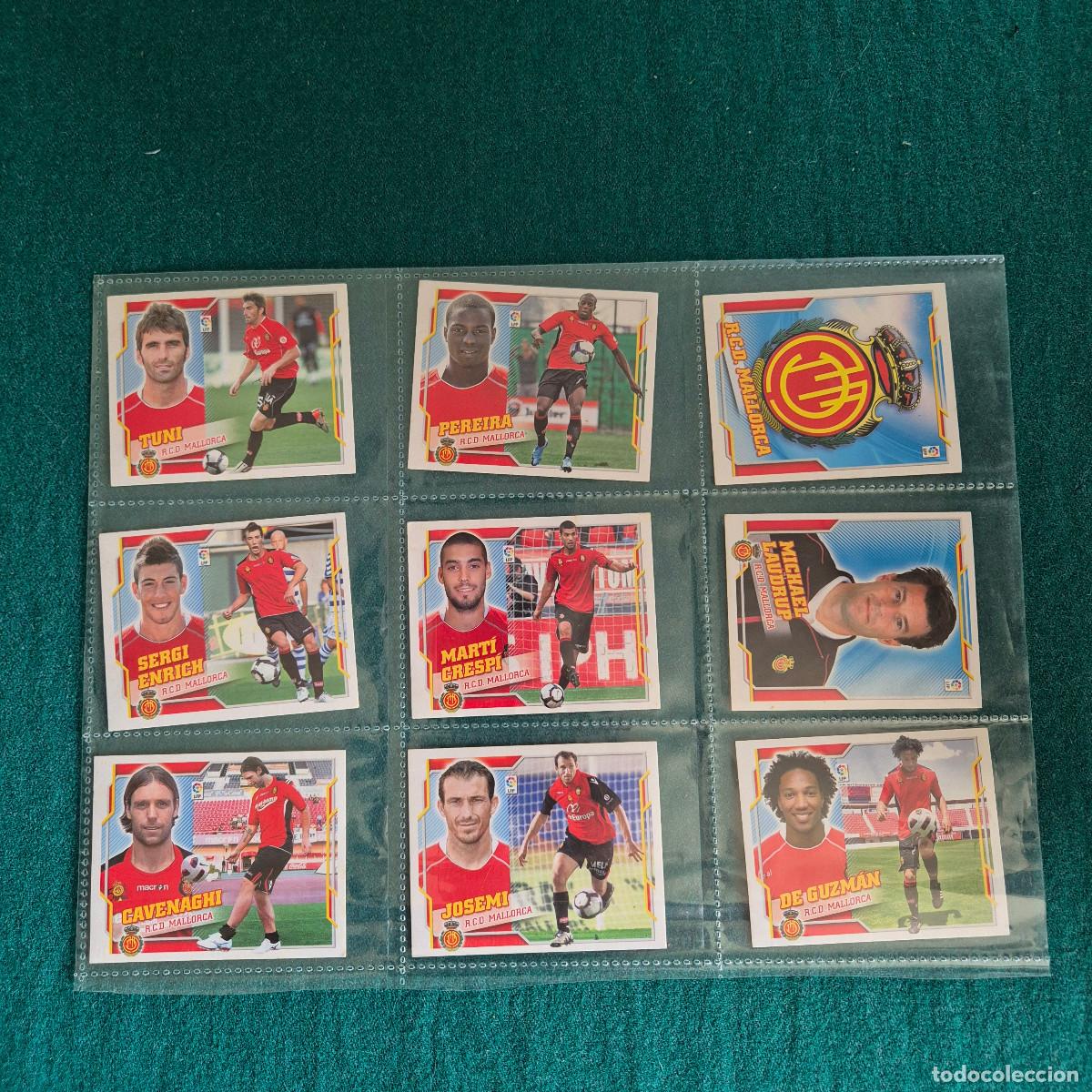 Cromos de f&uacute;tbol: 9 cromos liga este MALLORCA 2010 2011