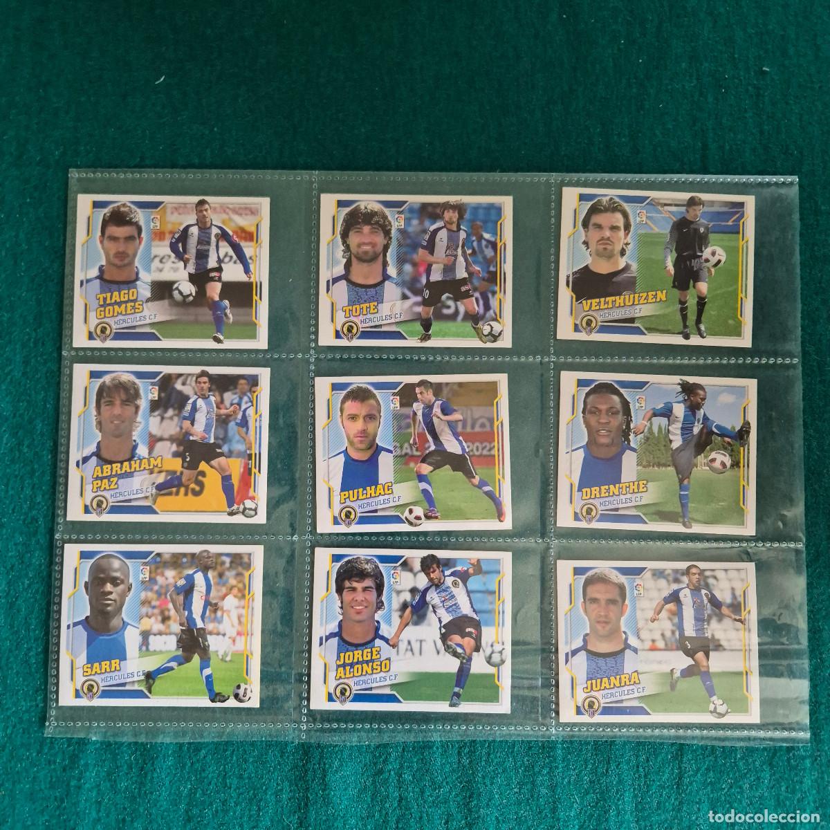 Fu&szlig;ball-Sticker: 9 cromos liga este hercules 2010 2011