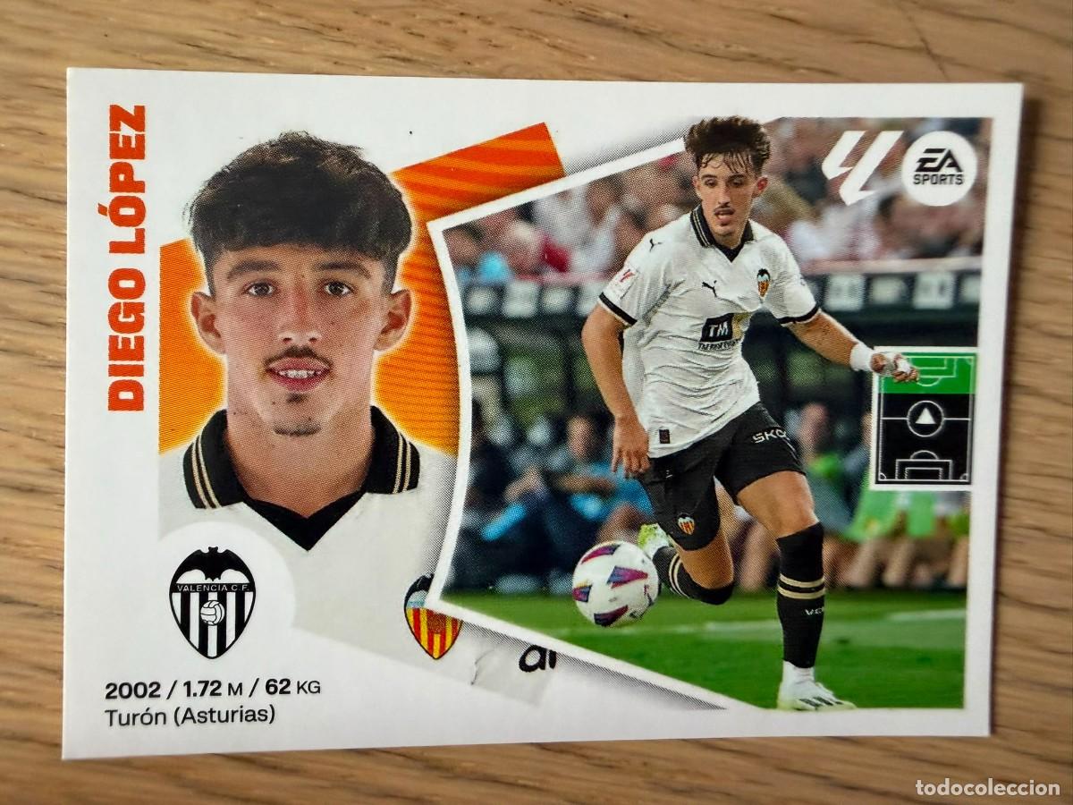 Cromos de f&uacute;tbol: 17 DIEGO LOPEZ VALENCIA 24 25 2024 2025 LIGA EA SPORTS COLECCIONES ESTE SIN PEGAR STICKER