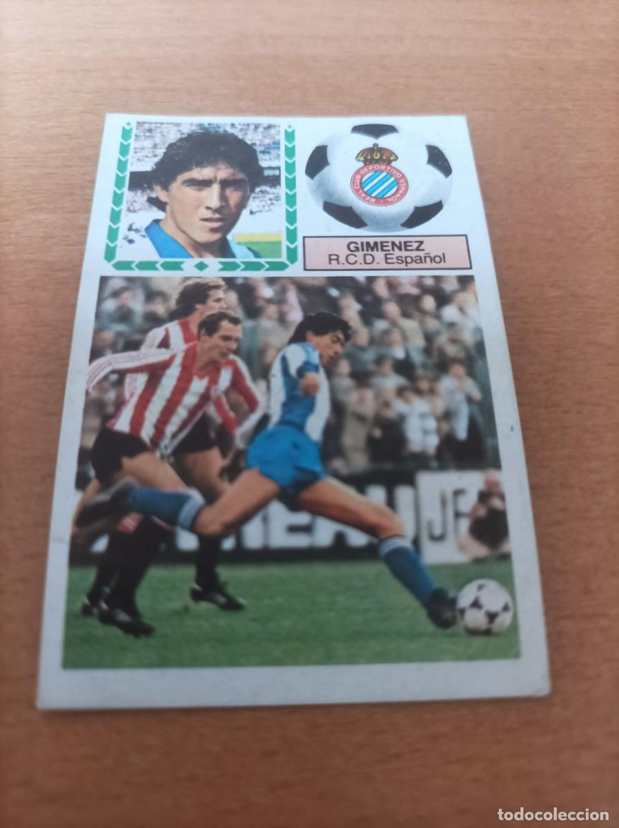 Cromos de f&uacute;tbol: ESTE 1983 1984 83 84 - GIMENEZ (ESPA&Ntilde;OL) - DESPEGADO