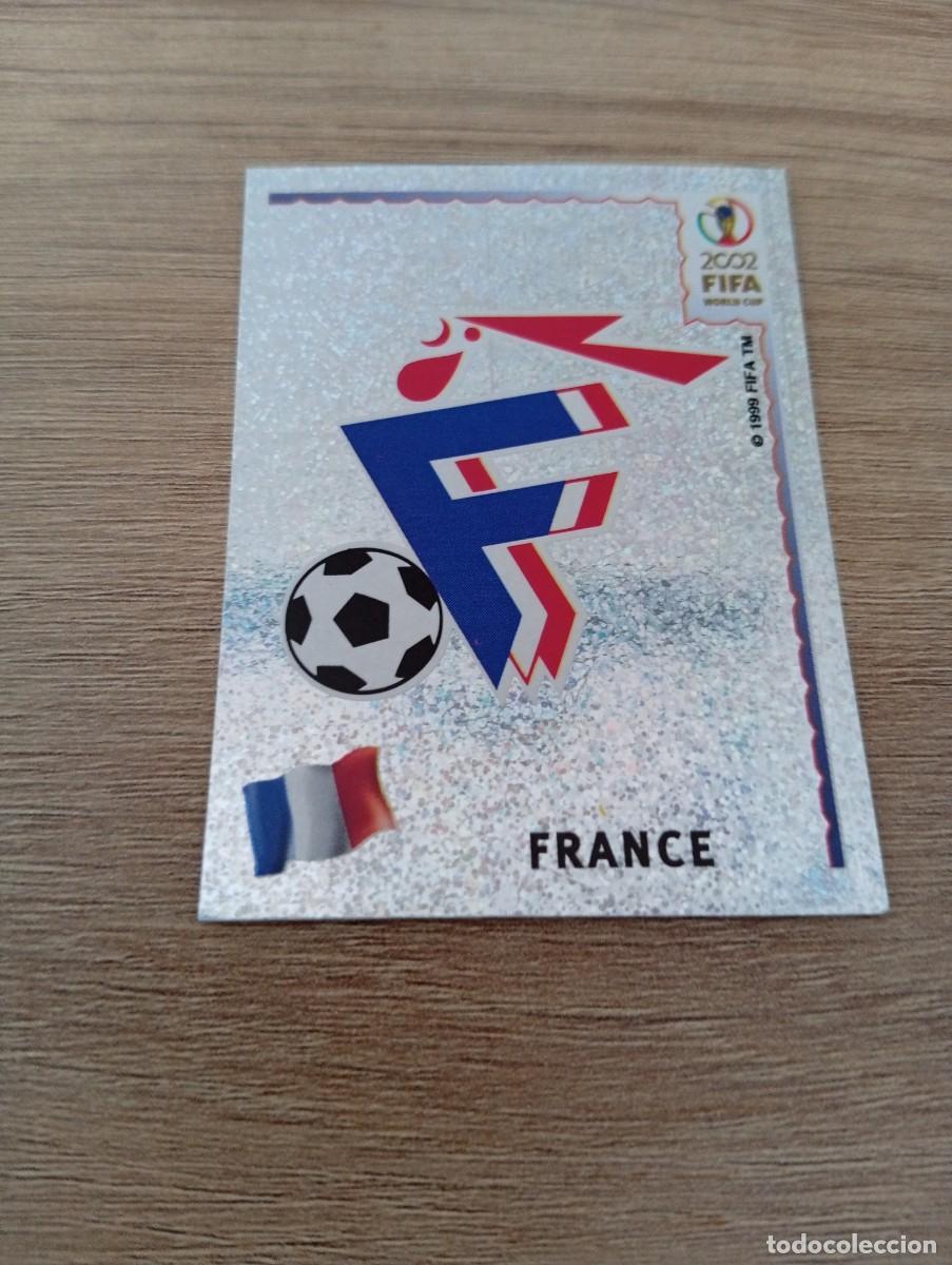 Cromos de f&uacute;tbol: ESCUDO FRANCIA 26 MUNDIAL KOREA JAPON 2002 02 PANINI NUNCA PEGADO