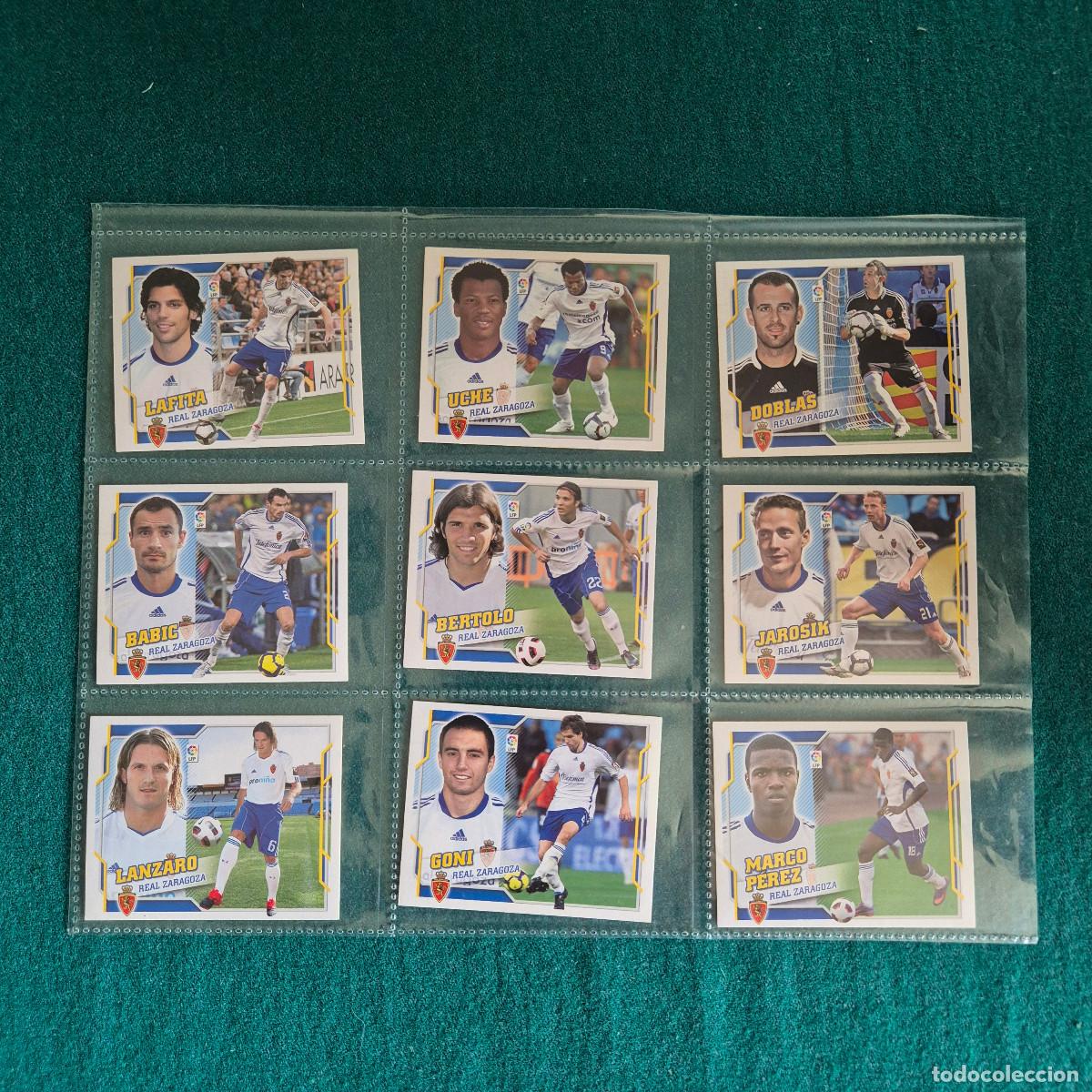 Fu&szlig;ball-Sticker: 9 cromos liga este zaragoza 2010 2011
