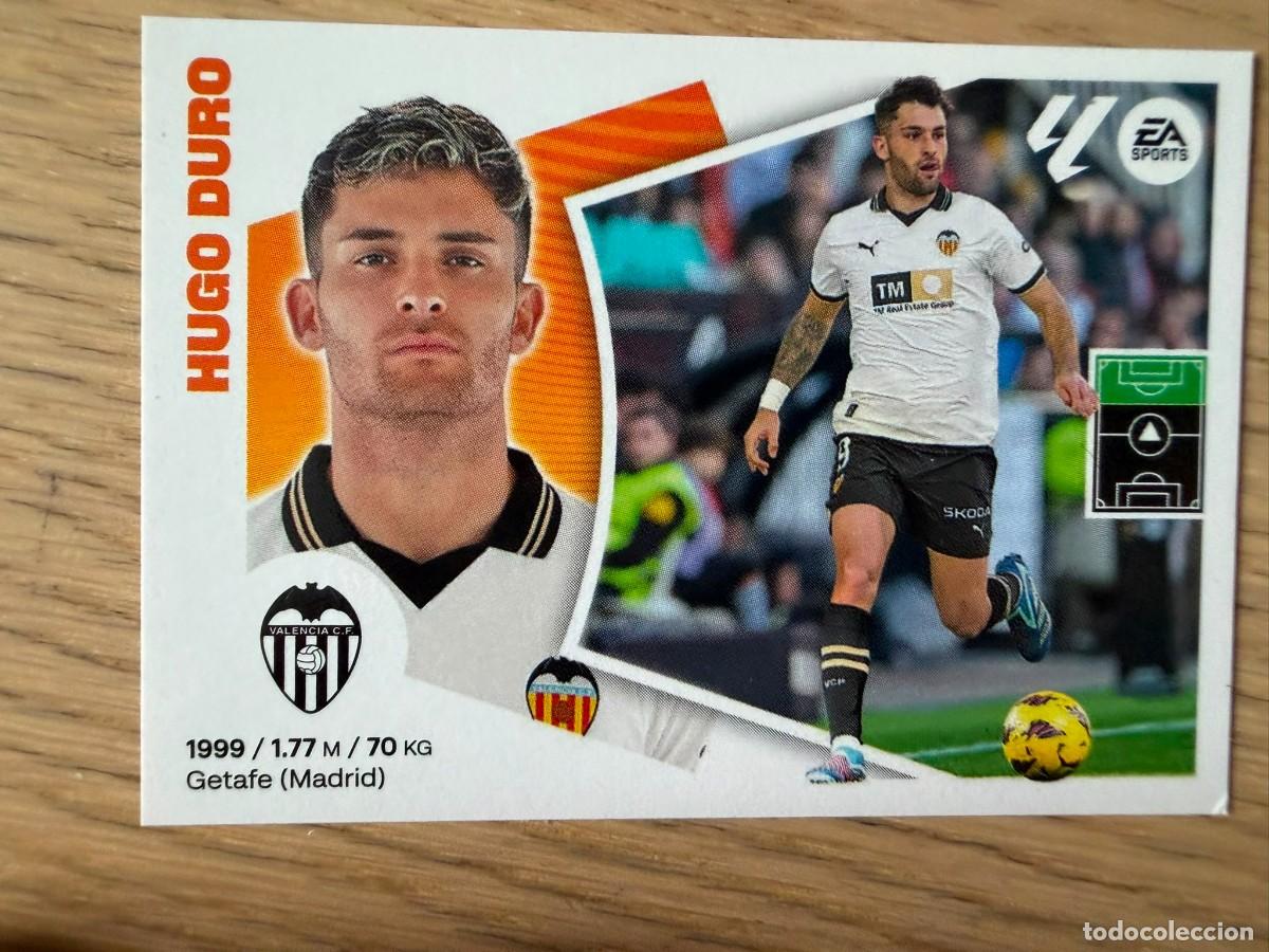 Cromos de f&uacute;tbol: 20 HUGO DURO VALENCIA 24 25 2024 2025 LIGA EA SPORTS COLECCIONES ESTE SIN PEGAR STICKER
