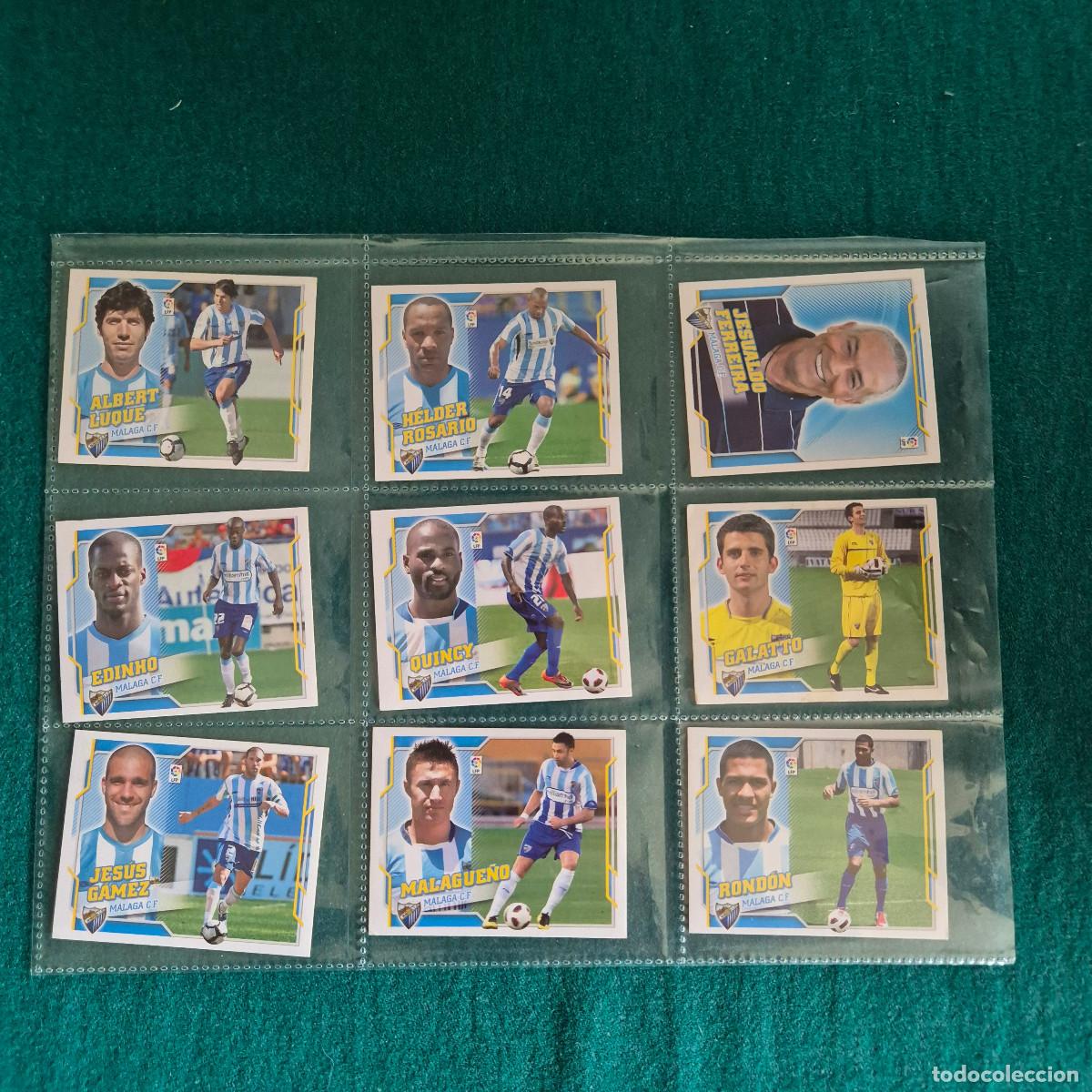 Fu&szlig;ball-Sticker: 9 cromos liga este MALAGA 2010 2011
