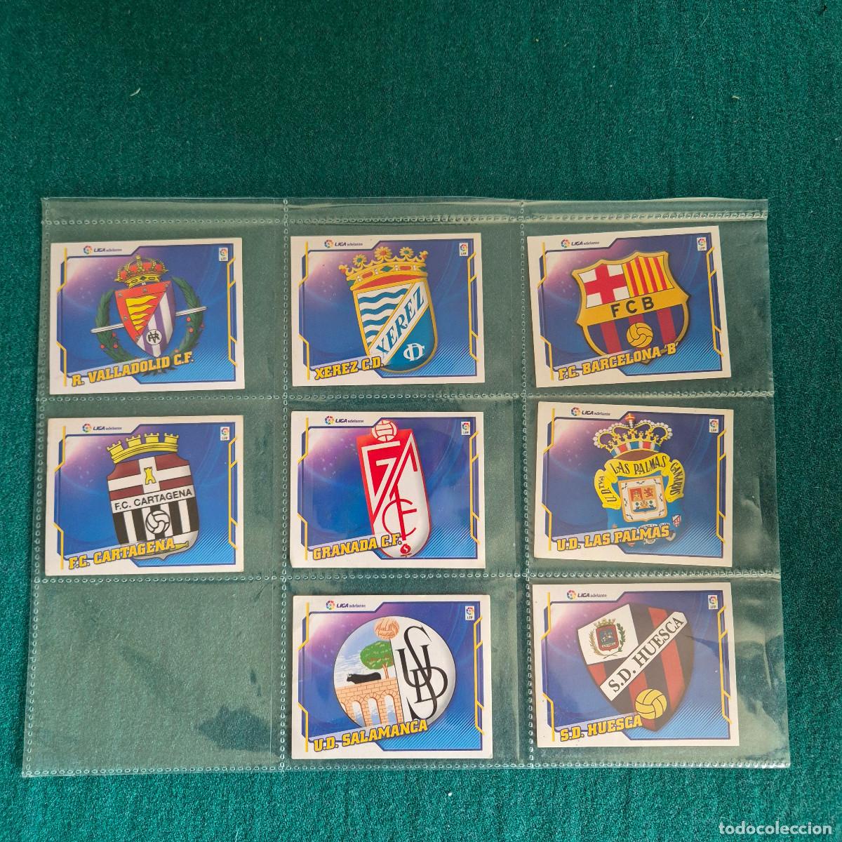 Fu&szlig;ball-Sticker: 8 cromos liga este ESCUDOS 2010 2011