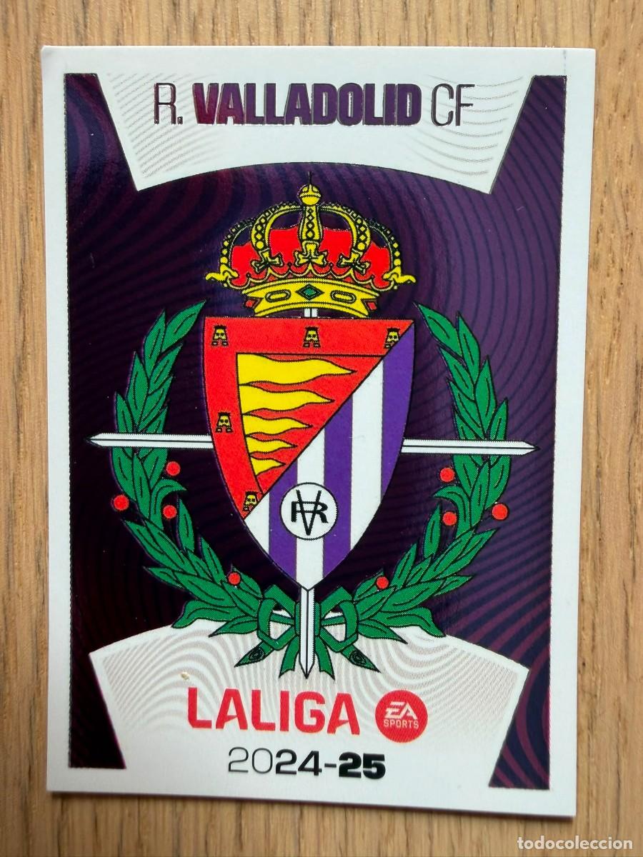 Cromos de f&uacute;tbol: 1 ESCUDO VALLADOLID 24 25 2024 2025 LIGA EA SPORTS COLECCIONES ESTE SIN PEGAR STICKER