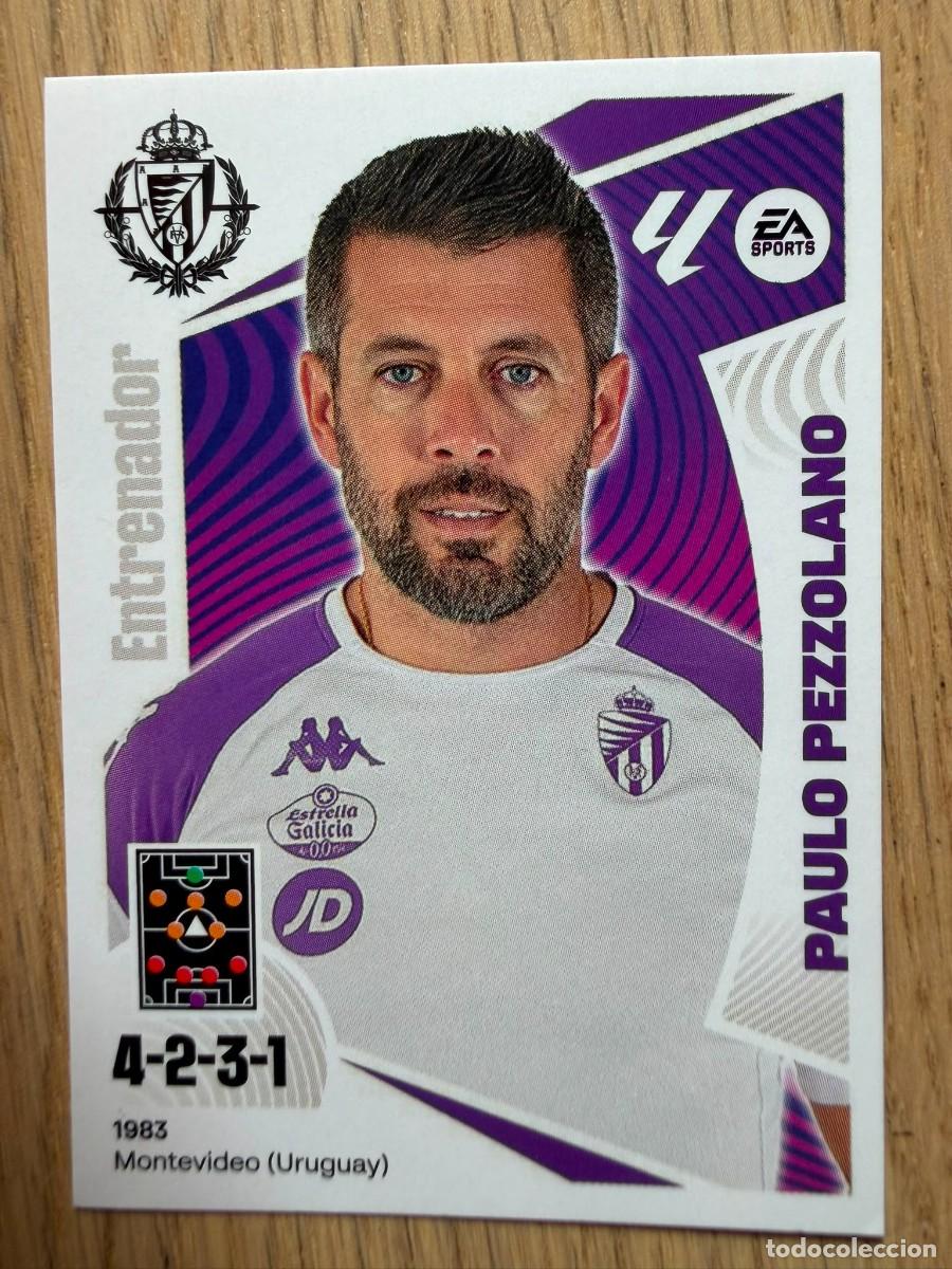 Cromos de f&uacute;tbol: 2 PEZZOLANO ENTRENADOR VALLADOLID 24 25 2024 2025 LIGA EA SPORTS COLECCIONES ESTE SIN PEGAR STICKER
