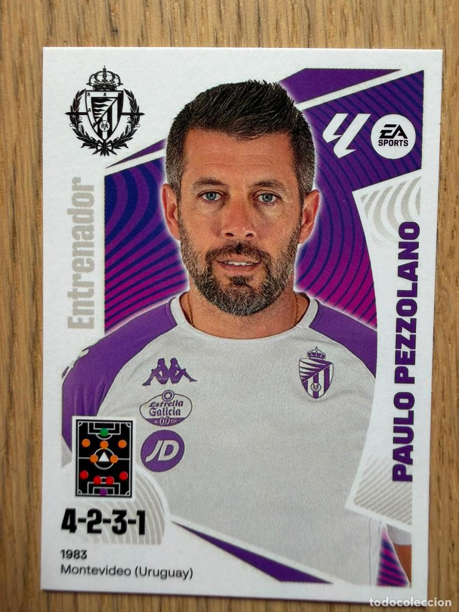 Cromos de f&uacute;tbol: 2 PEZZOLANO ENTRENADOR VALLADOLID 24 25 2024 2025 LIGA EA SPORTS COLECCIONES ESTE SIN PEGAR STICKER