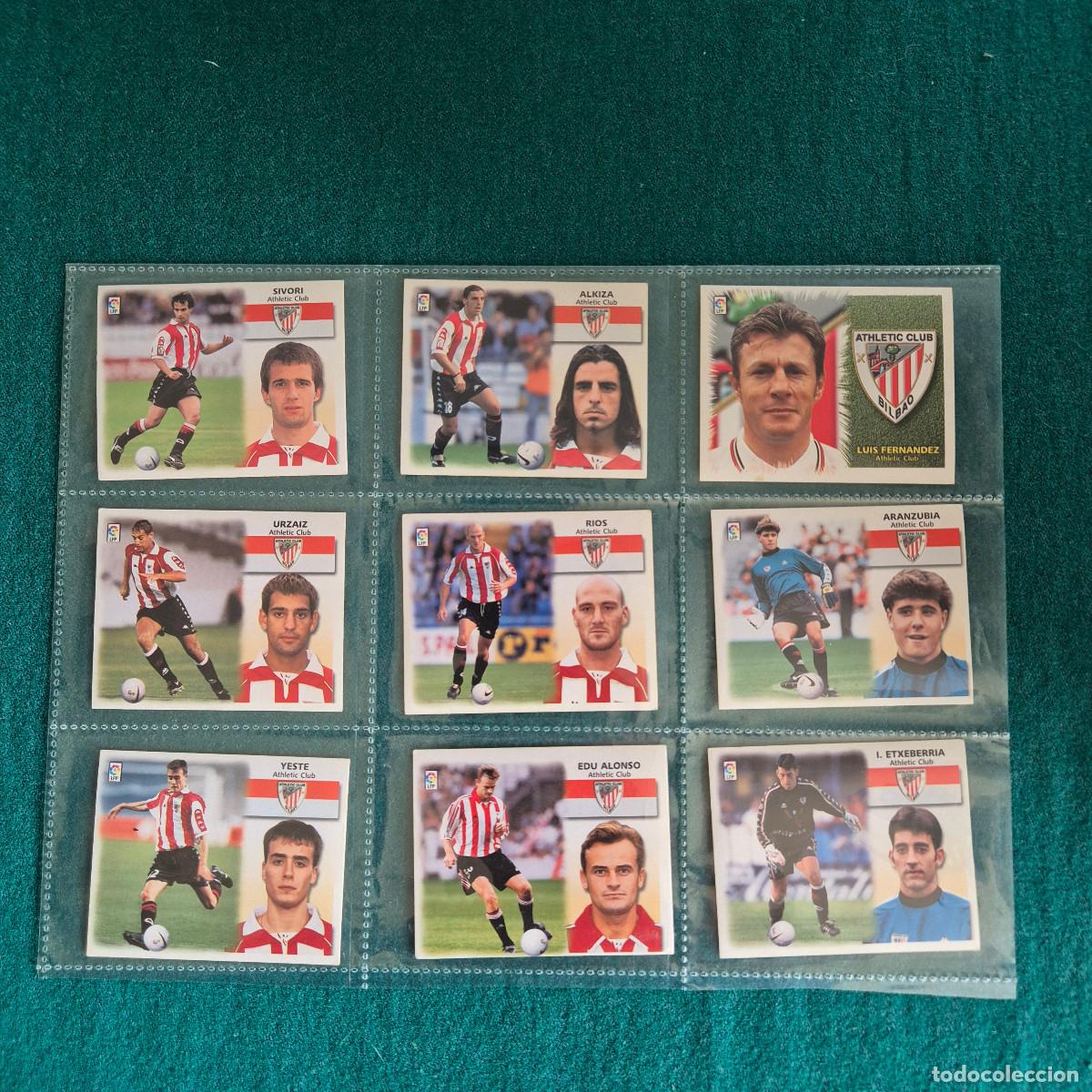 Cromos de f&uacute;tbol: 9 cromos liga este BILBAO 1999 2000