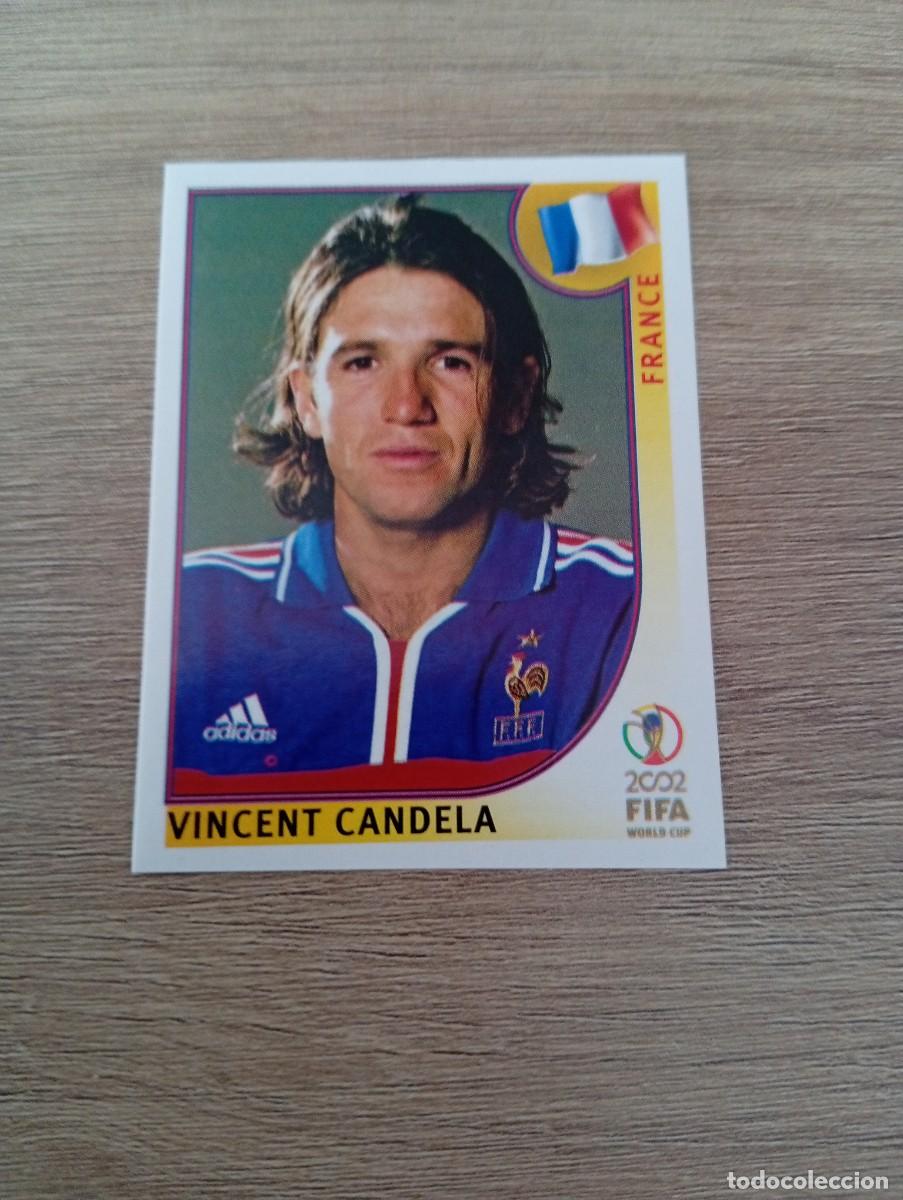 Fu&szlig;ball-Sticker: VINCENT CANDELA 33 FRANCIA MUNDIAL KOREA JAPON 2002 02 PANINI NUNCA PEGADO