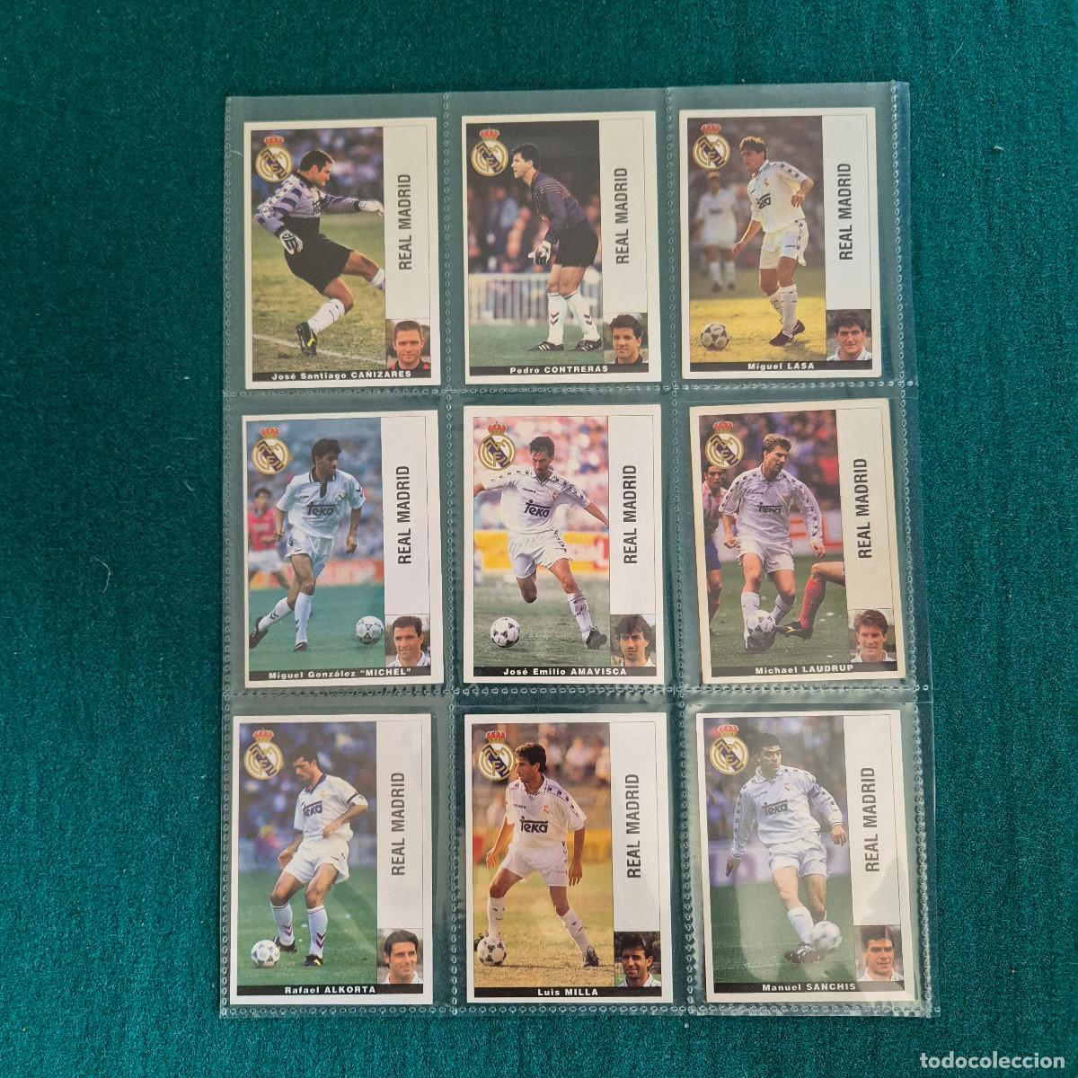 Cromos de f&uacute;tbol: 9 cromos liga PANINI 95 96 1995 1996 MADRID