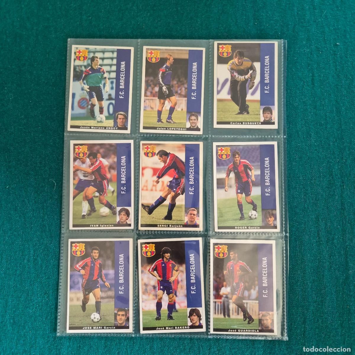 Cromos de Futebol: 9 cromos liga PANINI 95 96 1995 1996 BARCELONA