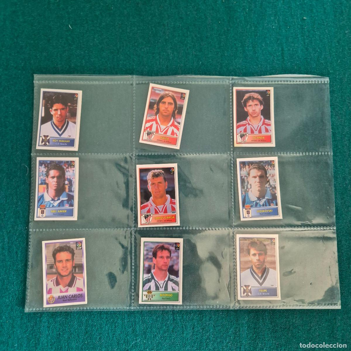 Fu&szlig;ball-Sticker: 9 cromos liga 97 98 1997 1998 BOLLYCAO